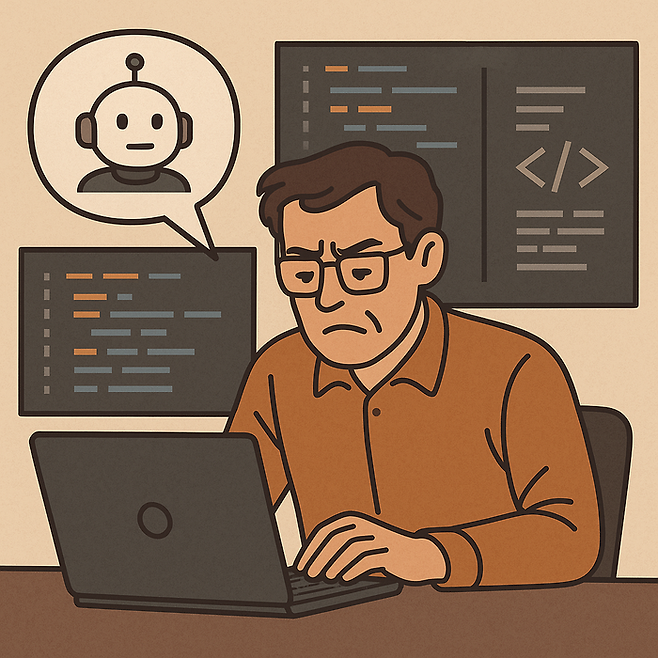 AI 코딩 툴, 숙련 개발자에겐 오히려 ‘비효율’ [그림=챗GPT]