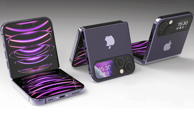 아이폰 폴더블본 예상 이미지. [톰스가이드 홈페이지]