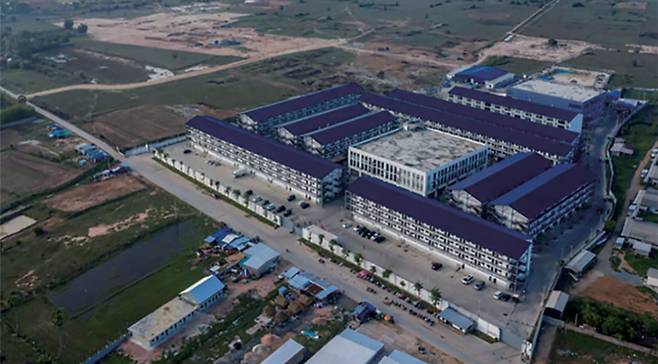 캄보디아 범죄조직의 은신처로 알려진 작업장. ⓒ국제앰네스티