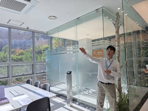 더존비즈온 강촌캠퍼스에 위치한 개인정보 이노베이션존 [촬영 차민지]