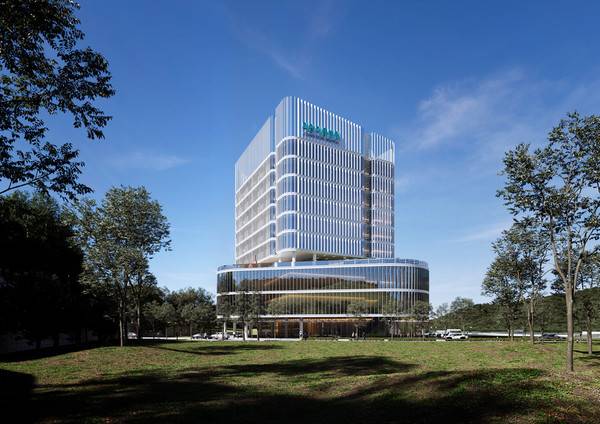 차세대 스마트 시스템을 갖춘 통합의학 전문병원 투시도.