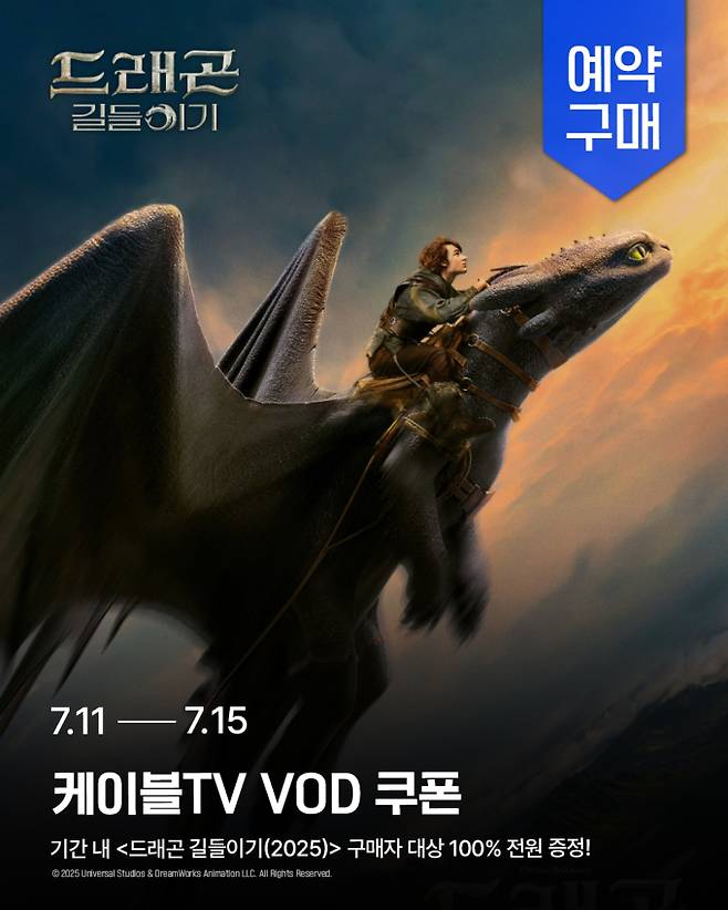 드래곤 길들이기’ 케이블 VOD 론칭 (제공: 홈초이스)
