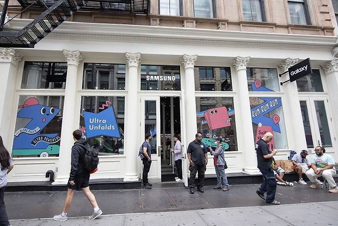 삼성전자가 미국 뉴욕에서 운영하는 갤럭시 익스피리언스 스페이스 공간 사진ⓒ삼성전자