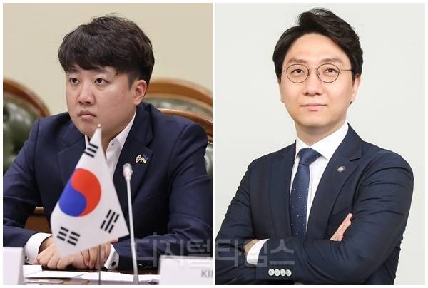 이준석(왼쪽) 개혁신당 의원과 신인규 변호사. [디지털타임스 DB]