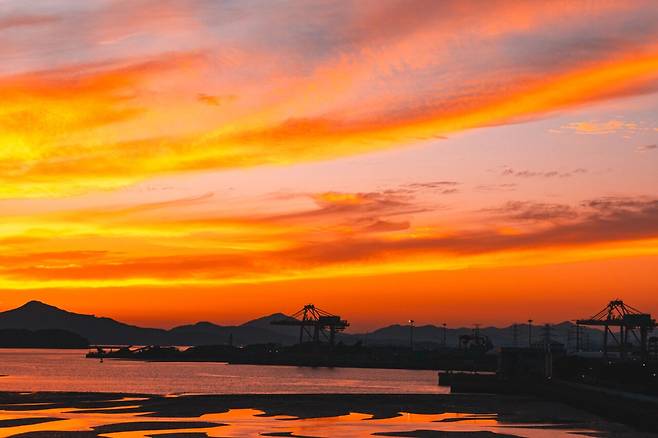 디지털 사진갤에 올라온 노을 사진