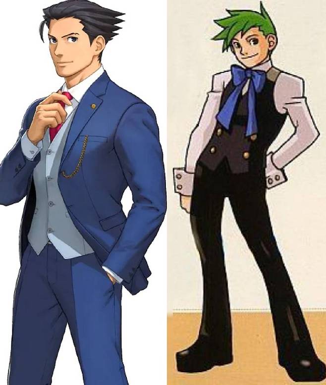 비슷한 뾰족머리지만 분위기는 확 다르다