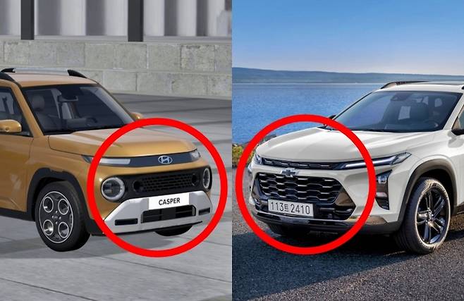 현대차 캐스퍼(왼쪽)와 쉐보레 2026년형 트랙스 크로스오버 [사진출처=현대차, 쉐보레/편집=최기성 매경 디지털뉴스룸 기자]