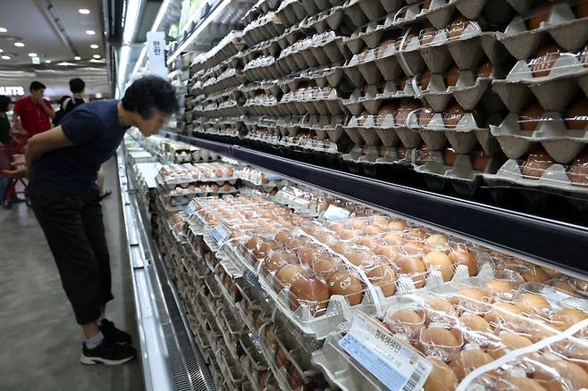 지난달 22일 서울의 한 대형마트. [사진 = 연합뉴스]