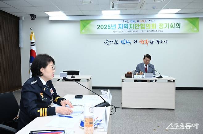 오미애 구리경찰서장, 백경현 구리시장(윈쪽부터) 사진제공ㅣ구리시