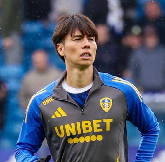 리즈 유나이티드 미드필더 다나카 아오. /사진=리즈 유나이티드 공식 SNS 갈무리