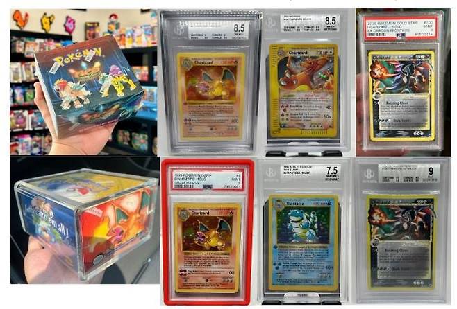 미국 매사추세츠 한 상점에서 도난당한 포켓몬 카드들 ['1st Edition Collectibles' 페이스북 캡처]