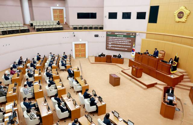 10일 열린 대전시의회 제 288회 임시회 제1차 본회의. 대전시의회 제공.