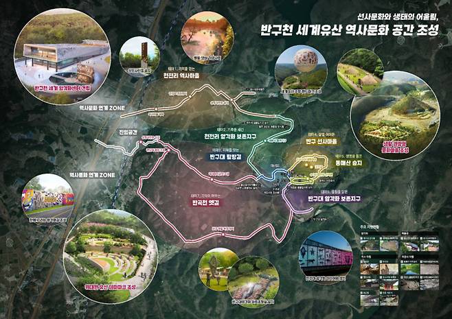 반구천 세계유산 역사문화 공간 조성도. 울산시 제공