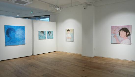 '무지개를 찾아서'展 신모래 작가 전시 공간. 사진=백지영기자