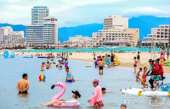 (평양 노동신문=뉴스1) =원산 갈마해안관광지구. [국내에서만 사용가능. 재배포 금지. DB 금지. For Use Only in the Republic of Korea. Redistribution Prohibited] rodongphoto@news1.kr [국내에서만 사용가능. 재배포 금지. DB 금지. For Use Only in the Republic of Korea. Redistribution Prohibited] rodongphoto@news1.kr