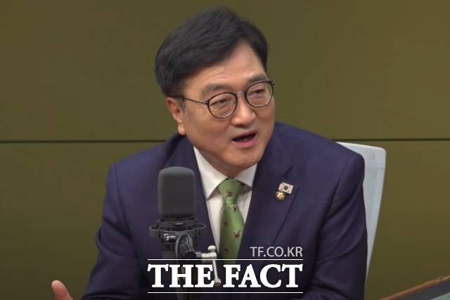 우원식 국회의장이 15일 CBS 라디오 '김현정의 뉴스쇼'에 나와 물음에 답하고 있다./ 유튜브 'CBS 김현정의 뉴스쇼' 캡쳐