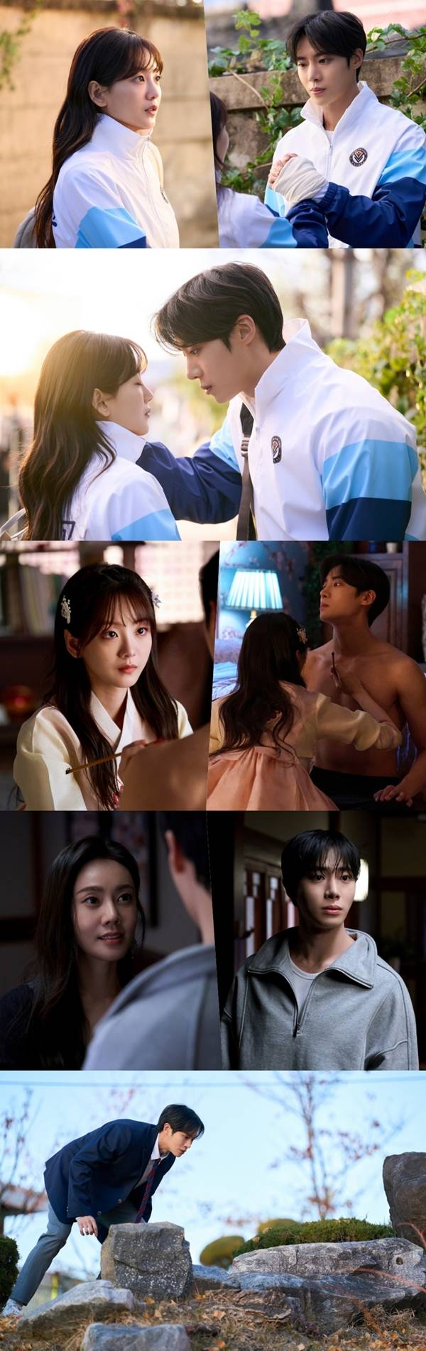 ‘견우와 선녀’ 추영우♥조이현, 입맞춤 1초 전 (제공: tvN)