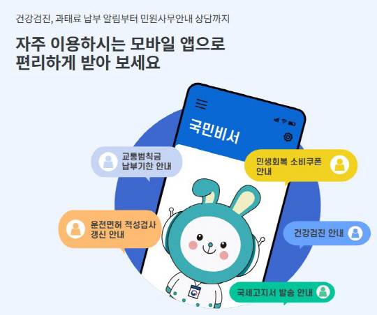 국민비서 홈페이지 캡처.