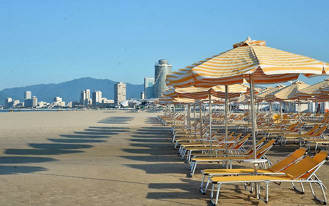 A promotional image released by North Korea's Korean Central News Agency for the Wonsan-Kalma Coastal Tourist Zone, a newly opened tourist site in North Korea [NEWS1]