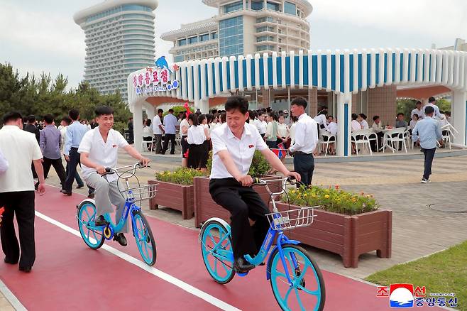 A promotional image released by North Korea's Korean Central News Agency for the Wonsan-Kalma Coastal Tourist Zone, a newly opened tourist site in North Korea [NEWS1]