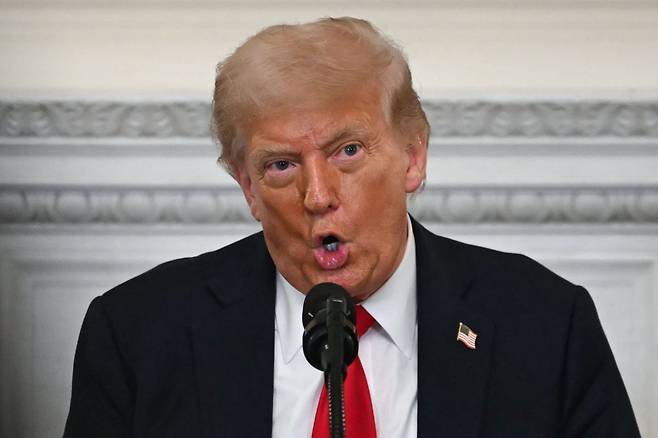 도널드 트럼프 미국 대통령. AFP연합뉴스