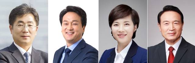 (왼쪽부터)성기선 교수, 안민석 전 의원, 유은혜 전 교육부장관, 임태희 경기도교육감