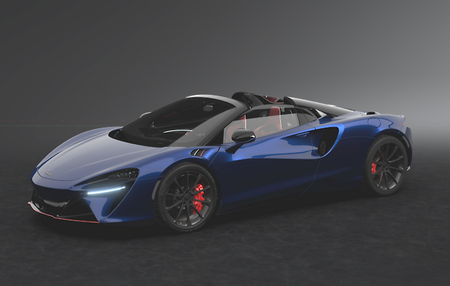 맥라렌 아투라 스파이더 MSO 이그니션 스피어 컬렉션. 고객이 원할 경우, 외장 컬러를 루나 메탈릭 화이트 또는 볼케이노 레드로 변경할 수 있다.[멕라렌ⓒ]