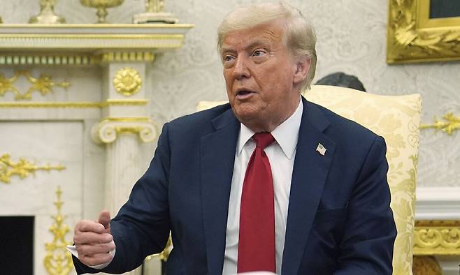 도널드 트럼프 미국 대통령. AP연합뉴스