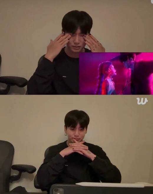 방탄소년단 정국. 위버스 라이브 방송 화면 캡처