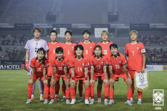 13일 오후 8시 화성종합경기타운에서 열린 2025 동아시아축구연맹(EAFF) E-1 챔피언십(동아시안컵) 2차전 한국의 베스트 11. /사진=대한축구협회(KFA) 제공