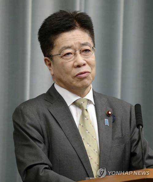 가토 가쓰노부 일본 재무상 [교도=연합뉴스 자료사진]