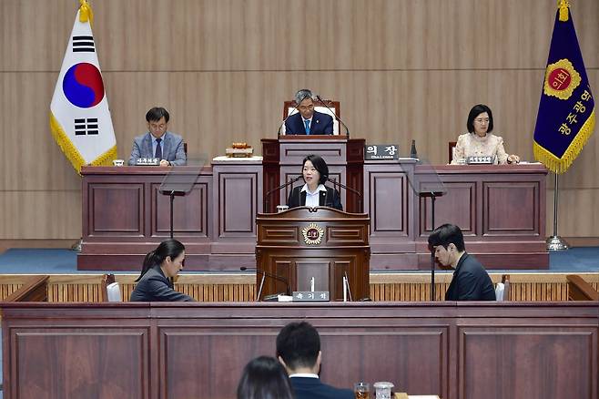 광주시의회 시정질문 [광주시의회 제공. 재판매 및 DB 금지]