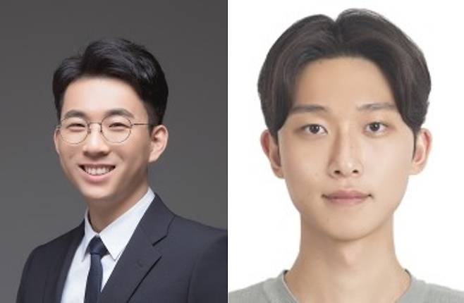 UNIST 이현욱 교수(왼쪽)와 정순재 연구원(제1저자). [울산과학기술원 제공. 재판매 및 DB 금지]