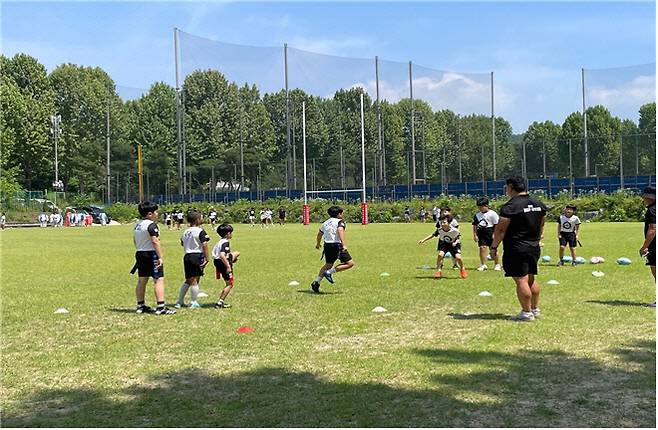 서울시체육회가 운영하는 2025 종목별 스타트교실 럭비 종목. 사진=서울시체육회