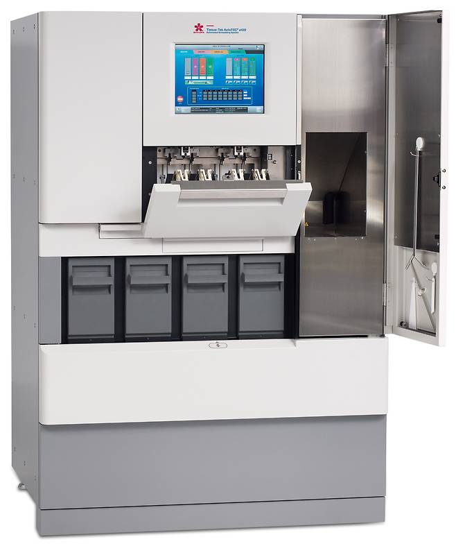 JW바이오사이언스, 조직 샘플 블록 자동화 시스템 'AutoTEC a120'. (JW홀딩스 제공)