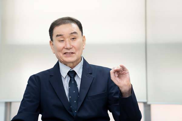 (사)한국희귀·난치성질환연합회장​ 김재학 회장./사진=김지아 객원기자