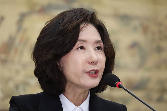 이진숙 사회부총리 겸 교육부 장관 후보자가 16일 서울 여의도 국회 교육위원회에서 열린 인사청문회에서 의원 질의에 답변하고 있다. 2025.7.16 [사진=연합뉴스]