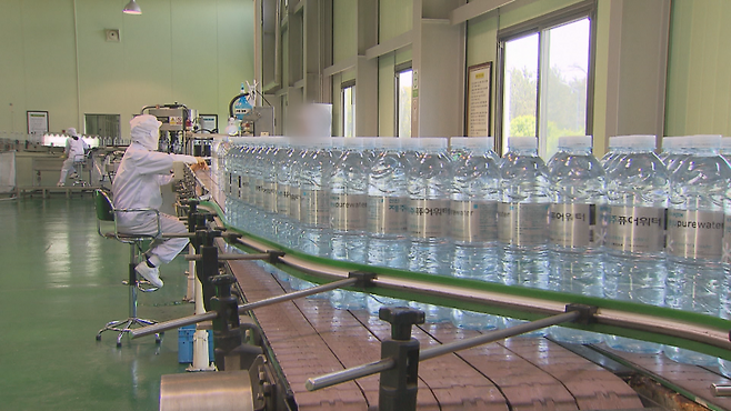 한진그룹 계열사인 한국공항 생수공장