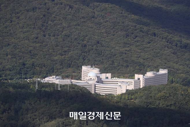 하늘에서 본 국정원  [이충우 기자]