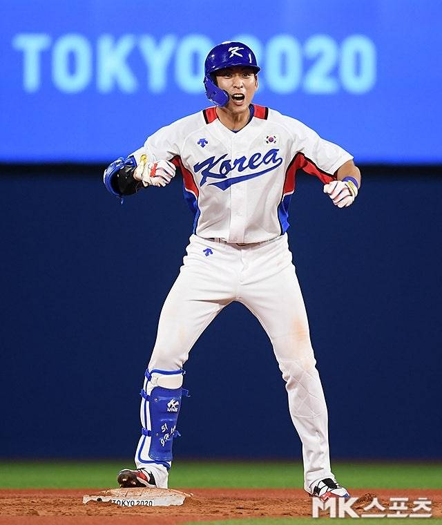 지난 2021년 도쿄 올림픽 야구 종목에 출전한 이정후의 모습. 사진= MK스포츠 DB