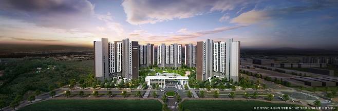 <HDC현대산업개발, ‘익산 부송 아이파크’ 투시도>