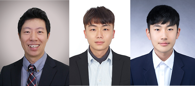이슬기(왼부터) UNIST 교수, 김재호·이윤석 연구원.[UNIST 제공]
