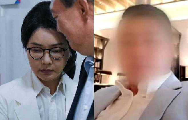 김건희(왼쪽)씨의 집사로 알려진 김예성씨. 박종민 기자·JTBC 캡처