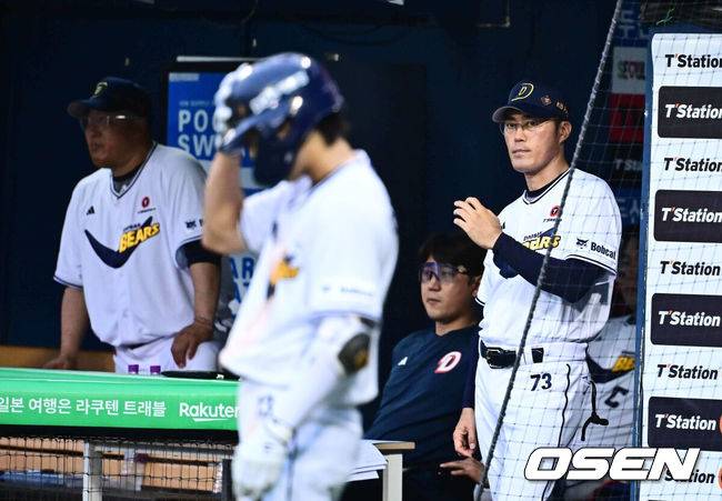 [OSEN=지형준 기자] 두산 조성환 감독대행. 2025.07.06 /