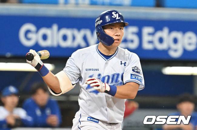 [OSEN=대구, 이석우 기자]  삼성 라이온즈 김지찬 067 2025.06.26 / foto0307@osen.co.kr