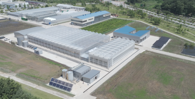 15일 전북 전주시 농촌진흥청 국립농업과학원 내 한국기계연구원 스마트 온실 실증시설과 온실 삼중 열병합 발전 시스템 시설. 사진 제공=한국기계연구원