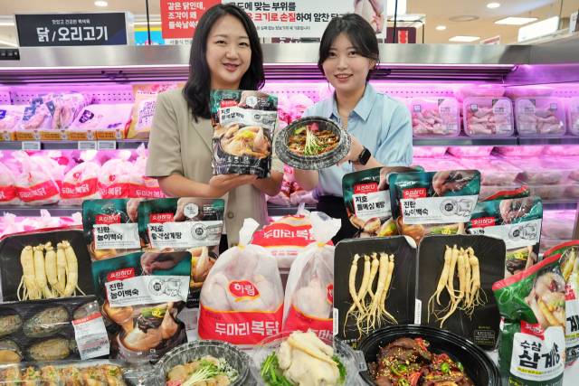 서울시 송파구에 위치한 롯데마트 제타플렉스 잠실점에서 직원들이 '홈보양식' 행사 상품을 홍보하고 있다. 사진 제공=롯데마트