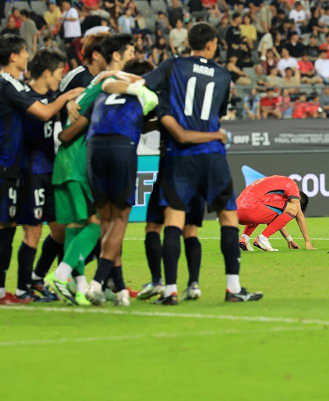 ▲ 한국의 일본 상대 통산 전적은 42승 23무 17패로 여전히 앞서 있지만, 최근 10경기에서는 2승 3무 5패로 열세를 보이고 있다. 2019년 부산에서 열린 동아시안컵에서 1-0으로 승리한 이후 6년 동안 승리를 추가하지 못했다. ⓒ연합뉴스