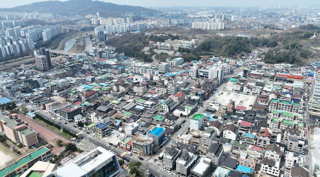 재개발 사업이 추진되고 있는 옛 전주 전라중 일대./사진=조현욱 기자