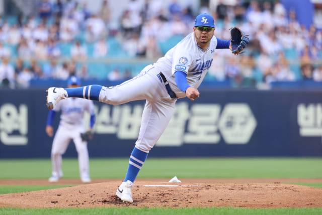 삼성 라이온즈의 아리엘 후라도. 삼성 제공